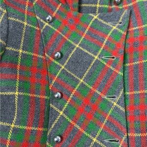 Rothschild Plaid Jacket with Red and Yellow Accents